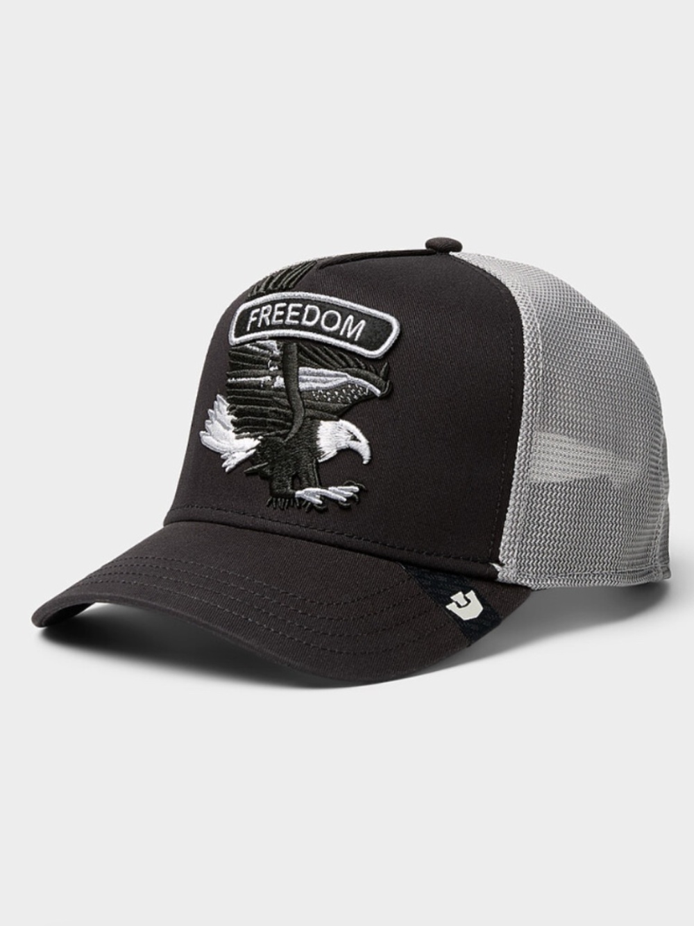 Goorin Bros. unisex black Freedom eagle embroidery trucker cap NWT